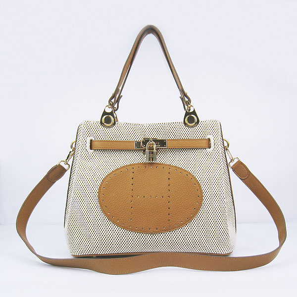 Fake Hermes New Arrival Double-duty handbag Light Coffee 60668